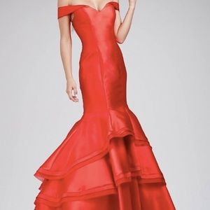 Jovani Red Off the Shoulder Gown or Prom Dress